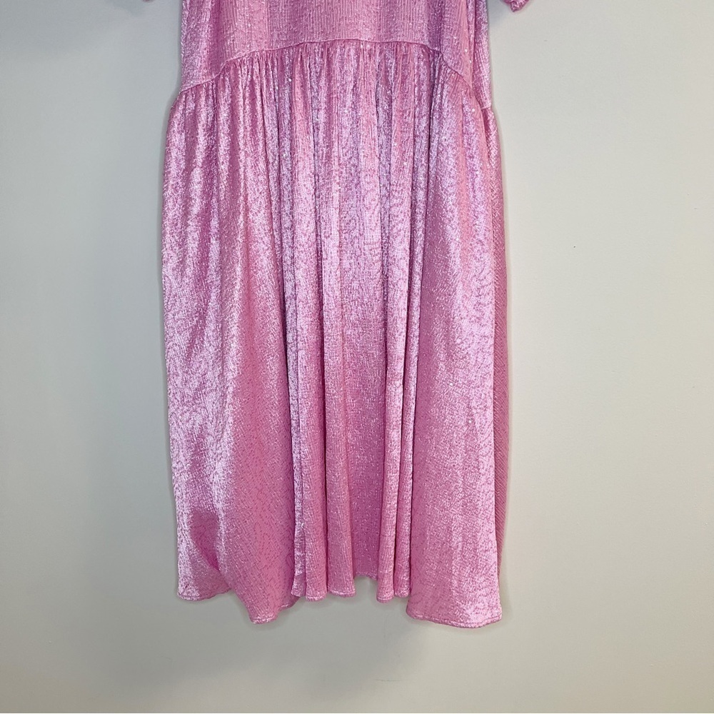 Stine Goya Amelia Sequin Pink Midi Dress Size Small - Picture 7 of 10